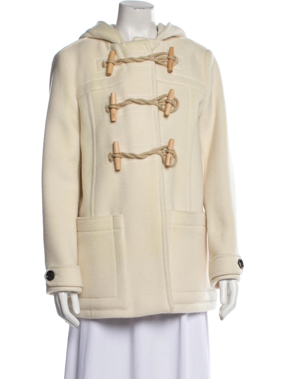 Burberry Brit Ivory Wool Coat